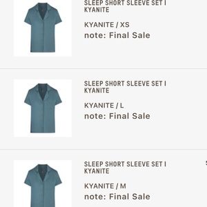 Skims Kyanite Short Sleeve Sleep Set.
